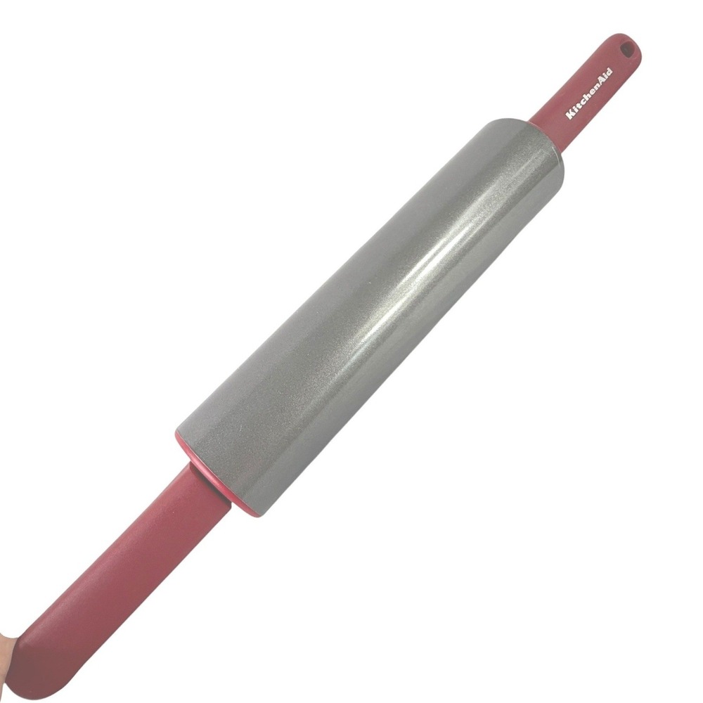 KitchenAid Rolling Pin Red 20" Non-Stick Steel Classic Baking Tool Heavy Duty